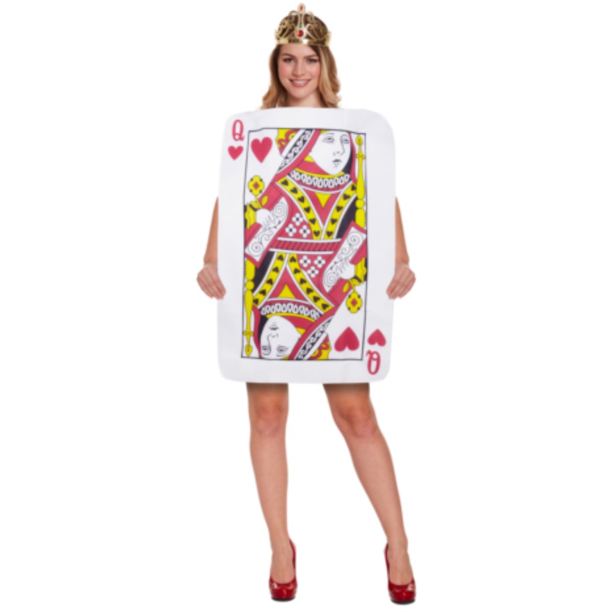 Women's Queen Of Hearts Alice Playing Card Costume Book Week Outfit