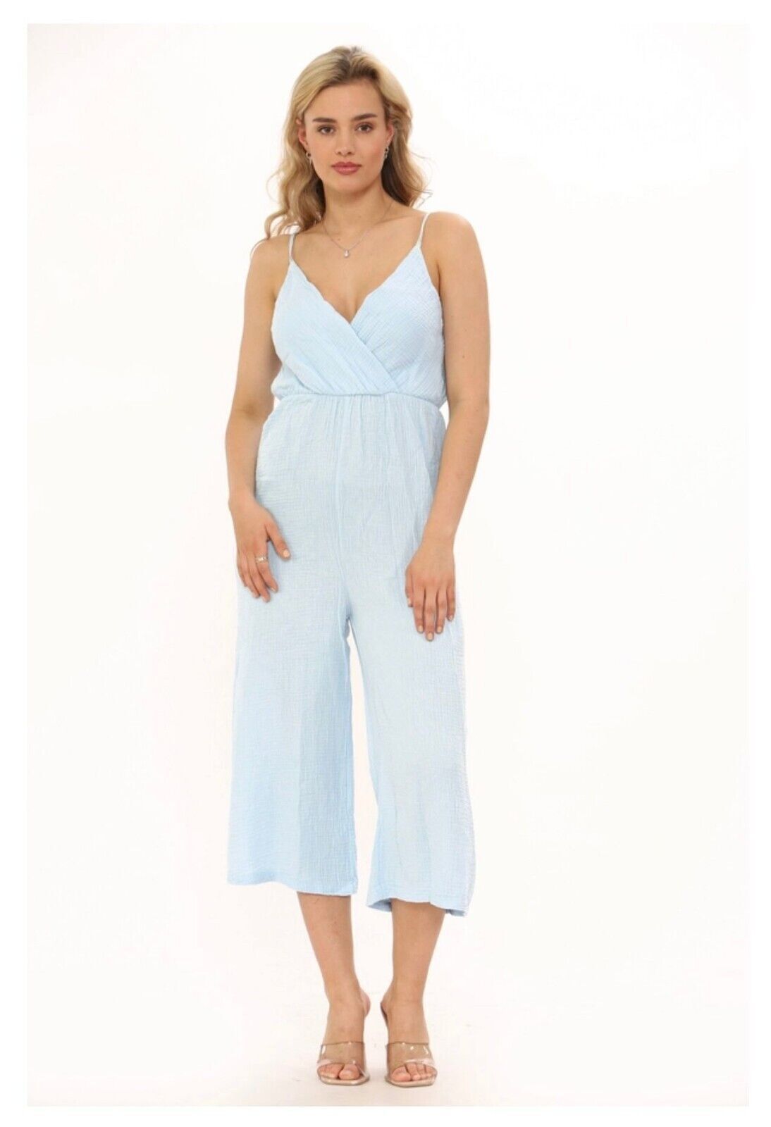 women playsuit sky blue