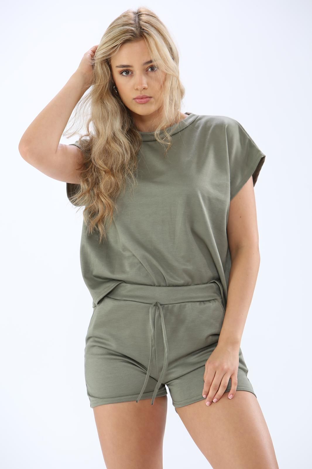 2 pc co-ord set khaki