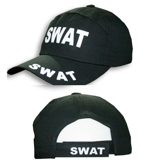 Boys Kids Police Swat Team Fake Bulletproof Vest & Cap Fancy Dress
